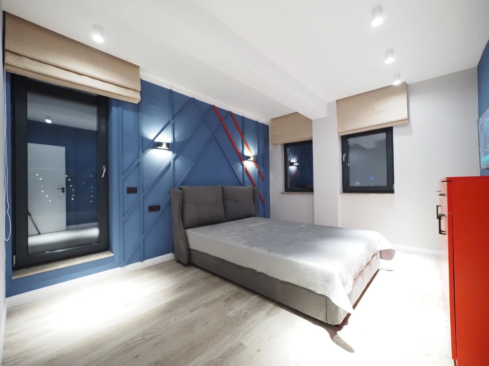 Hotel apartment bedroom interior