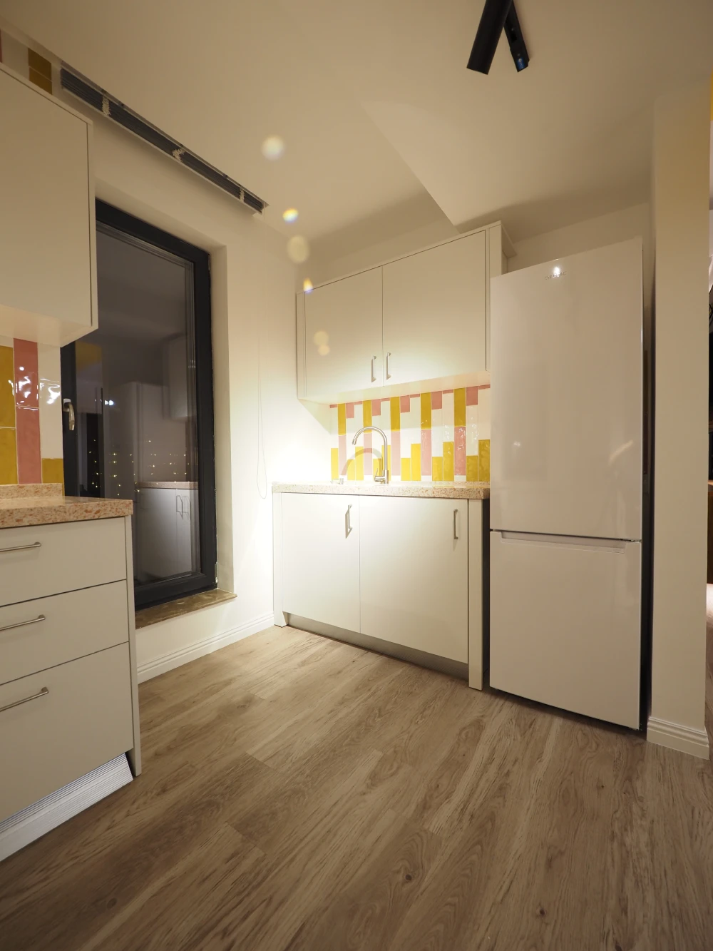Hotel apartment entry cabinet storage