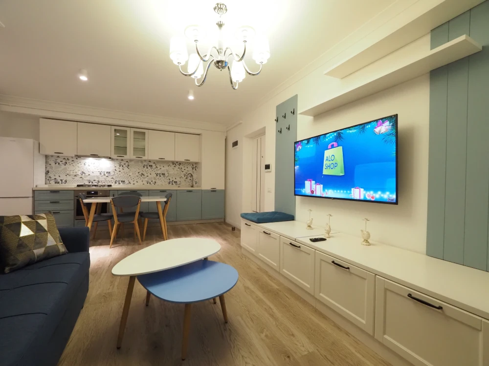 Hotel apartment living room interior