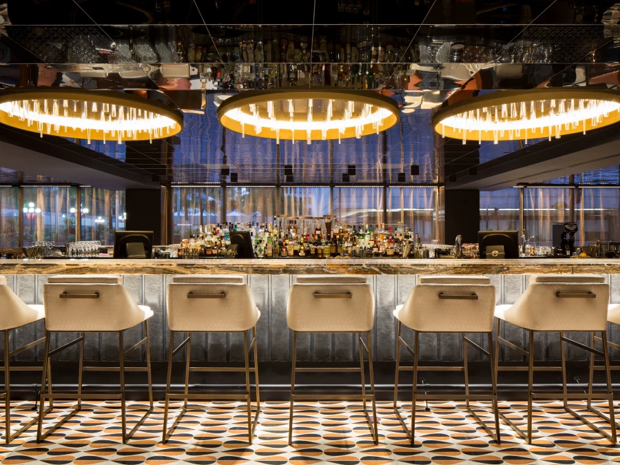 Furniture catalog preview featuring bar seating