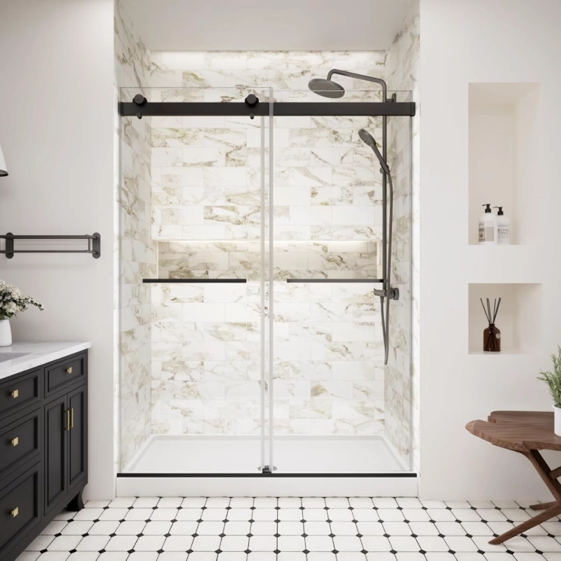 Shower sets and shower enclosures for bathroom project supply by George Group
