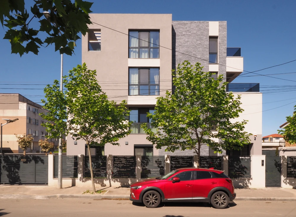 Hotel apartment project exterior main view