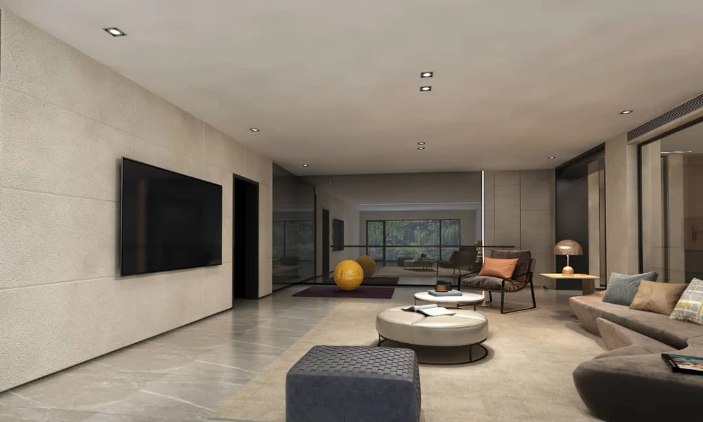 Villa living room interior coordination