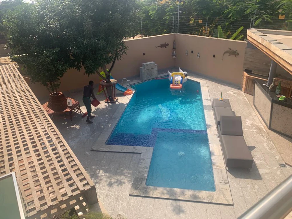 Villa pool area
