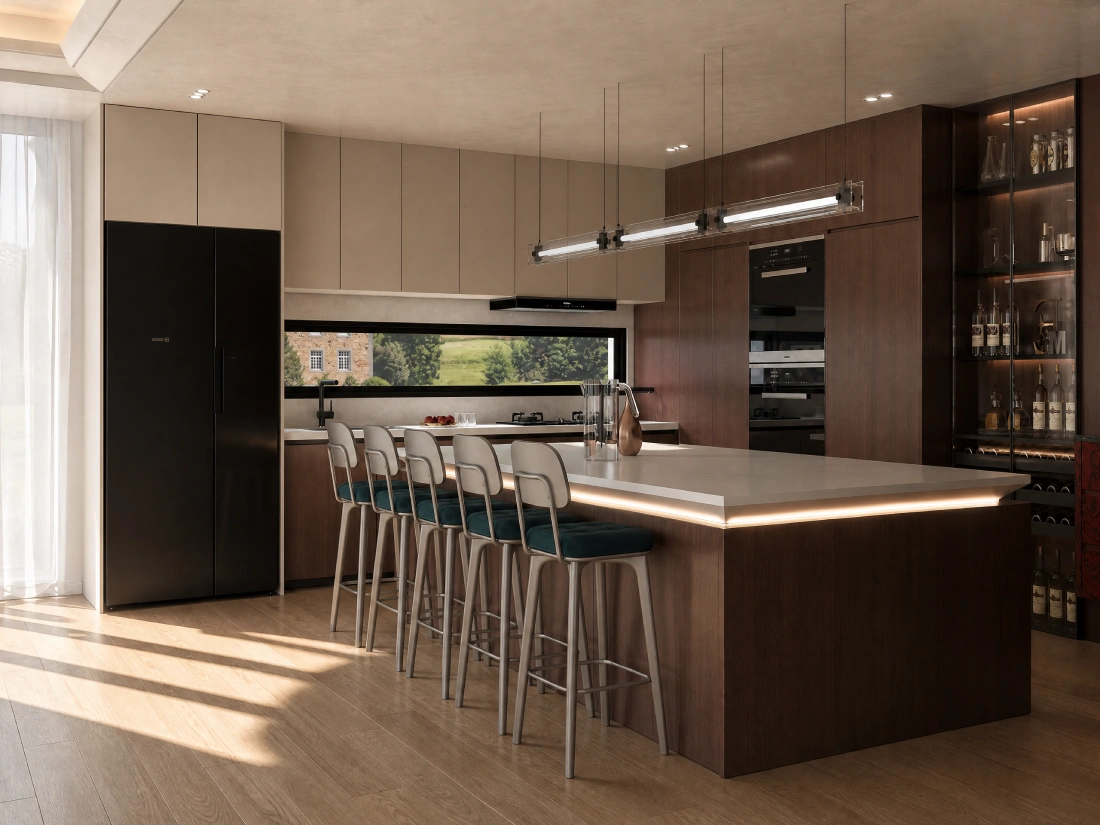 Villa interior supplied as part of a George Group whole-home project